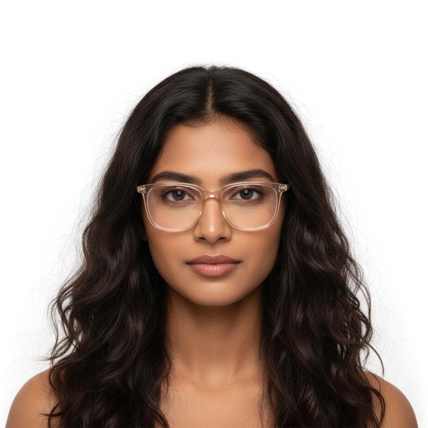 Blue Cut Computer Glasses for Eye Protection | Zero Power Blue Light Filter Glasses With UV Protection for Men & Women [FTF 233 F4 Retro Square Light Brown Frame, 53mm]
