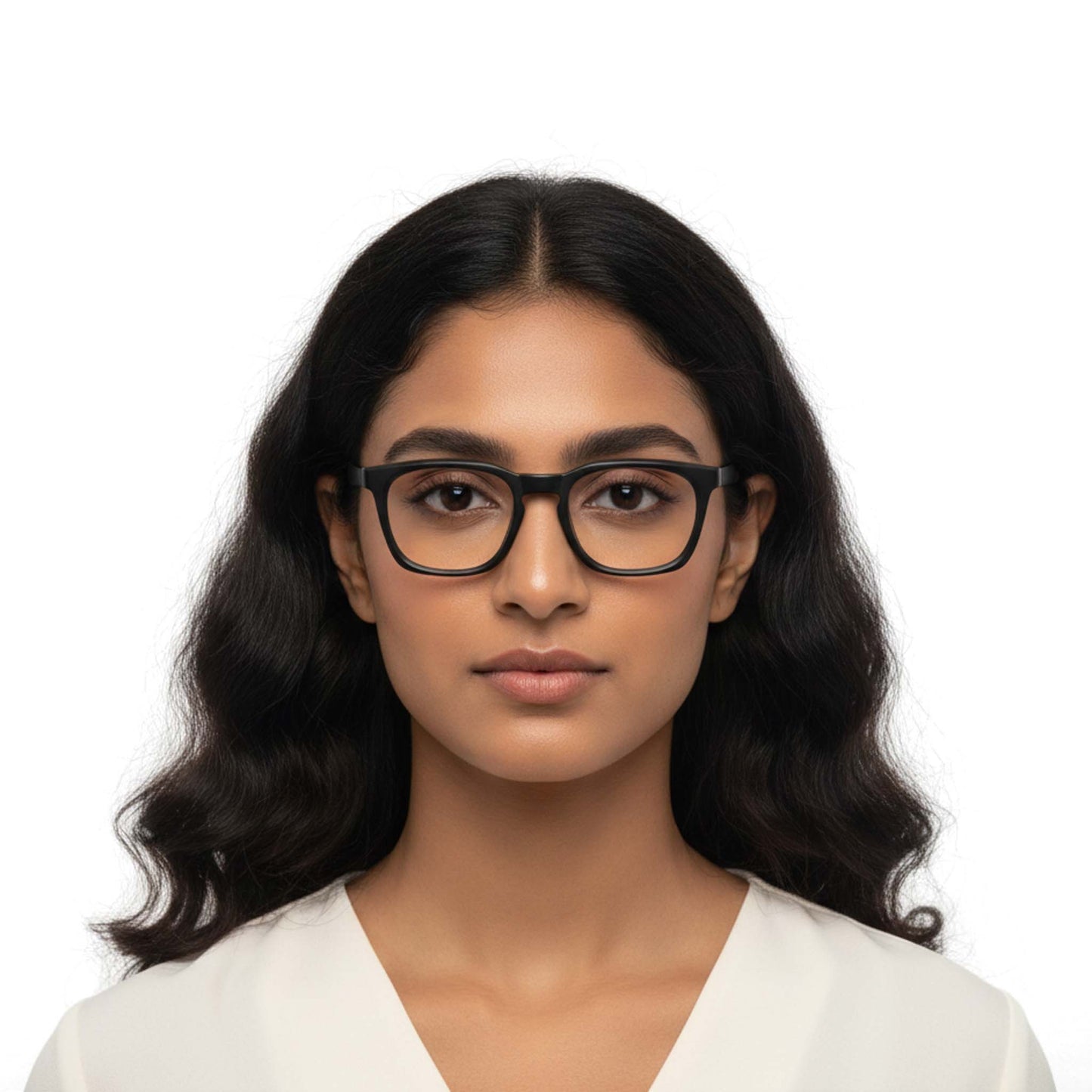Blue Cut Computer Glasses for Eye Protection | Zero Power Blue Light Filter Glasses With UV Protection for Men & Women [FTF232 F1 Retro Square Matte Black Frame, 54mm]