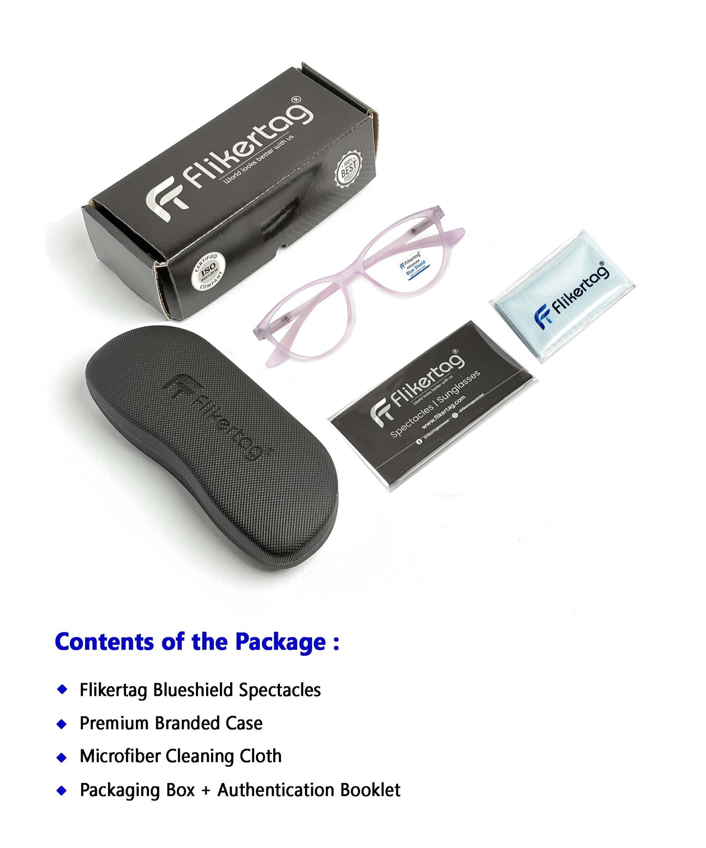 Blue Cut Computer Glasses for Eye Protection | Zero Power Blue Light Filter Glasses With UV Protection for Women [FTF209 F1 Cat-Eye Matte Transparent Purple Frame, 49mm]