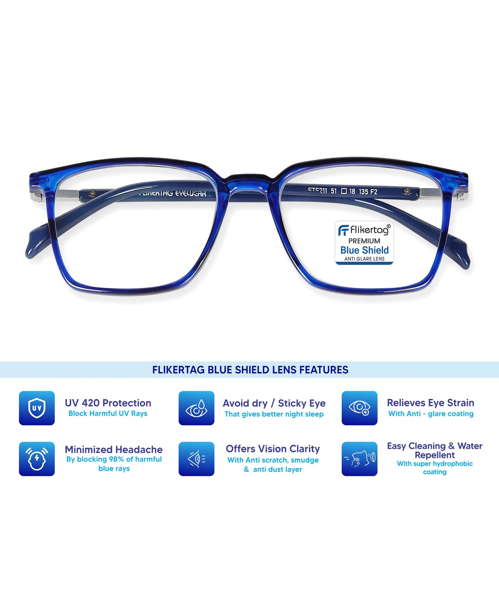 Buy Blue Ray Glasses Online In India – FLIKERTAG - Main Image