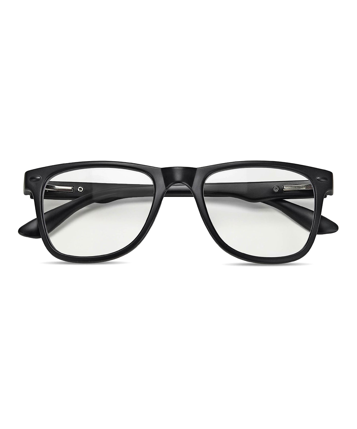 Flikertag Eye Glasses Frame For Men & Women [FTF115 F1 Wayfarer Matte Black Frame, 50mm]