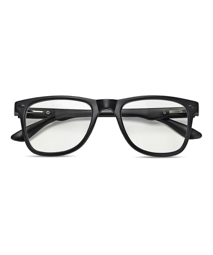 Flikertag Eye Glasses Frame For Men & Women [FTF115 F1 Wayfarer Matte Black Frame, 50mm]