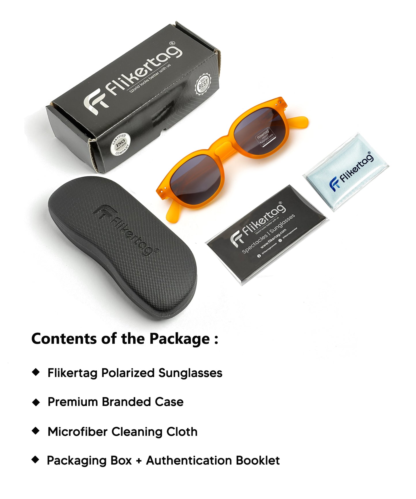 Polarized UV Protection Sunglasses For Men & Women [FTS 551 F4 Retro Round Trans Orange Frame with Grey Gradient Lens, 49mm]